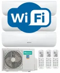 Мульти-сплит система Hisense AMS-07UW4RMRKB00 WI-FI (3шт) + AMW3-24U4RJC (1шт) Инвертор. Plasma Silver Мульти-сплит система Hisense AMS-07UW4RMRKB00 WI-FI (3шт) + AMW3-24U4RJC (1шт) Инвертор. Plasma Silver
