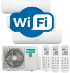 Мульти-сплит система Hisense AMS-09UW4RMRKB00 WI-FI (3шт) + AMW4-27U4RJC (1шт) Инвертор. Plasma Silver Мульти-сплит система Hisense AMS-09UW4RMRKB00 WI-FI (3шт) + AMW4-27U4RJC (1шт) Инвертор. Plasma Silver